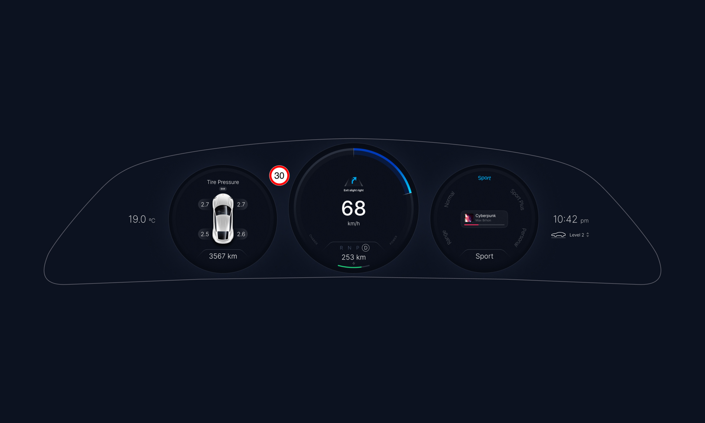 Porsche Taycan HMI